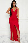 On Scene Maxi Dress - Red