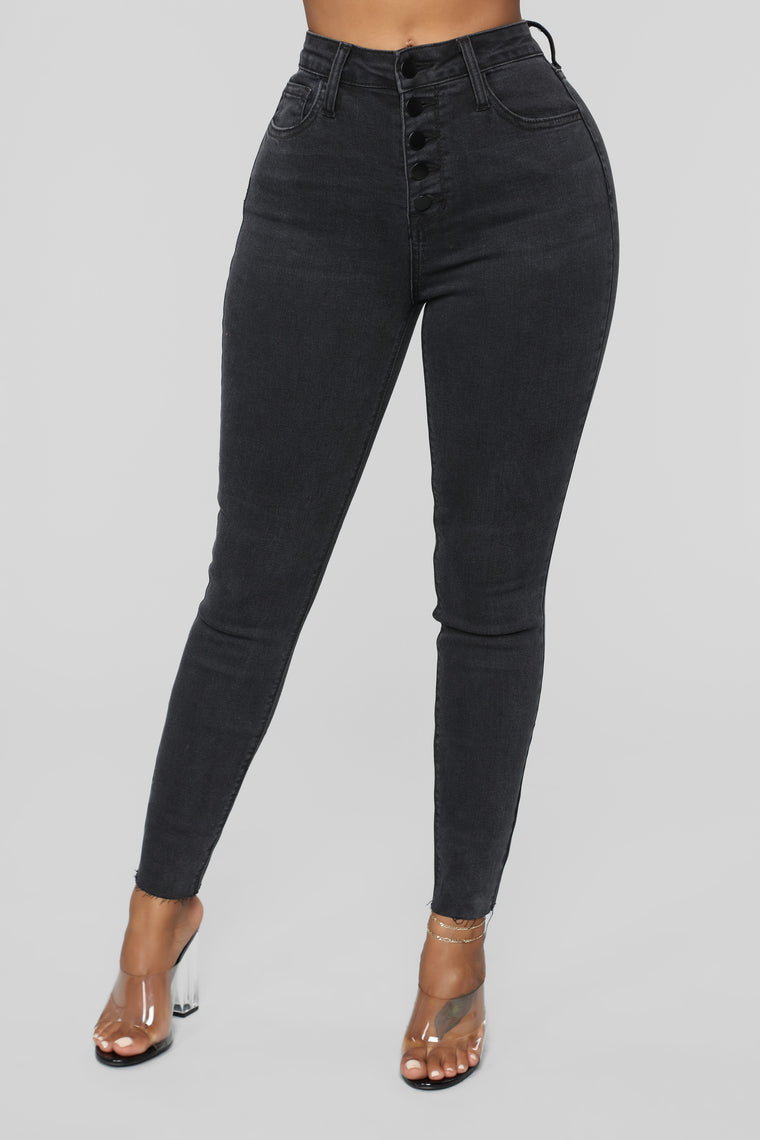 fashion nova black high waisted jeans