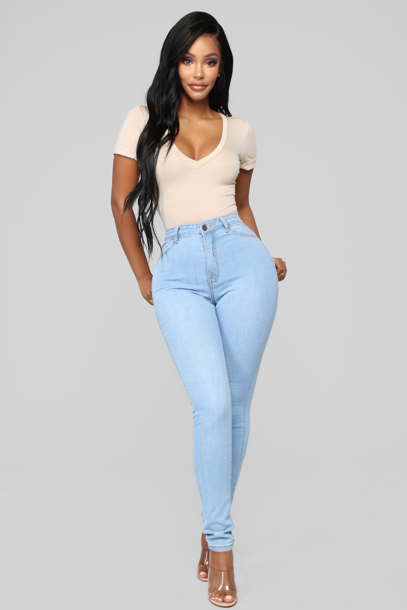 Sophie High Waist Jegging - Light Blue Wash, Jeans | Fashion Nova