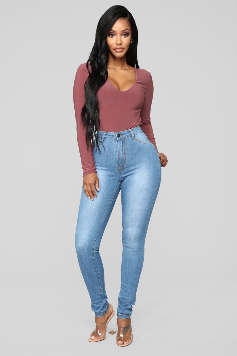 Sophie High Waist Jegging - Medium Blue Wash, Jeans | Fashion Nova