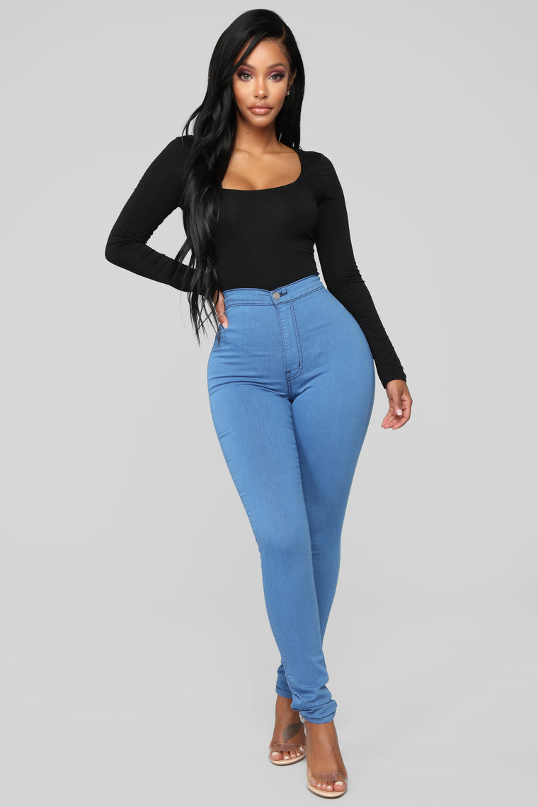 super high waist denim