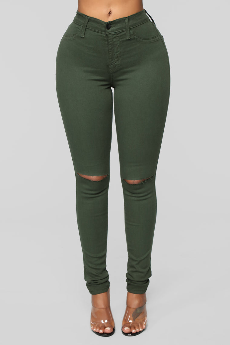 jeans olive