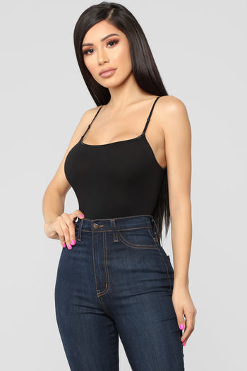 Kiki Super Cropped Top - Black, Fashion Nova, Basic Tops & Bodysuits