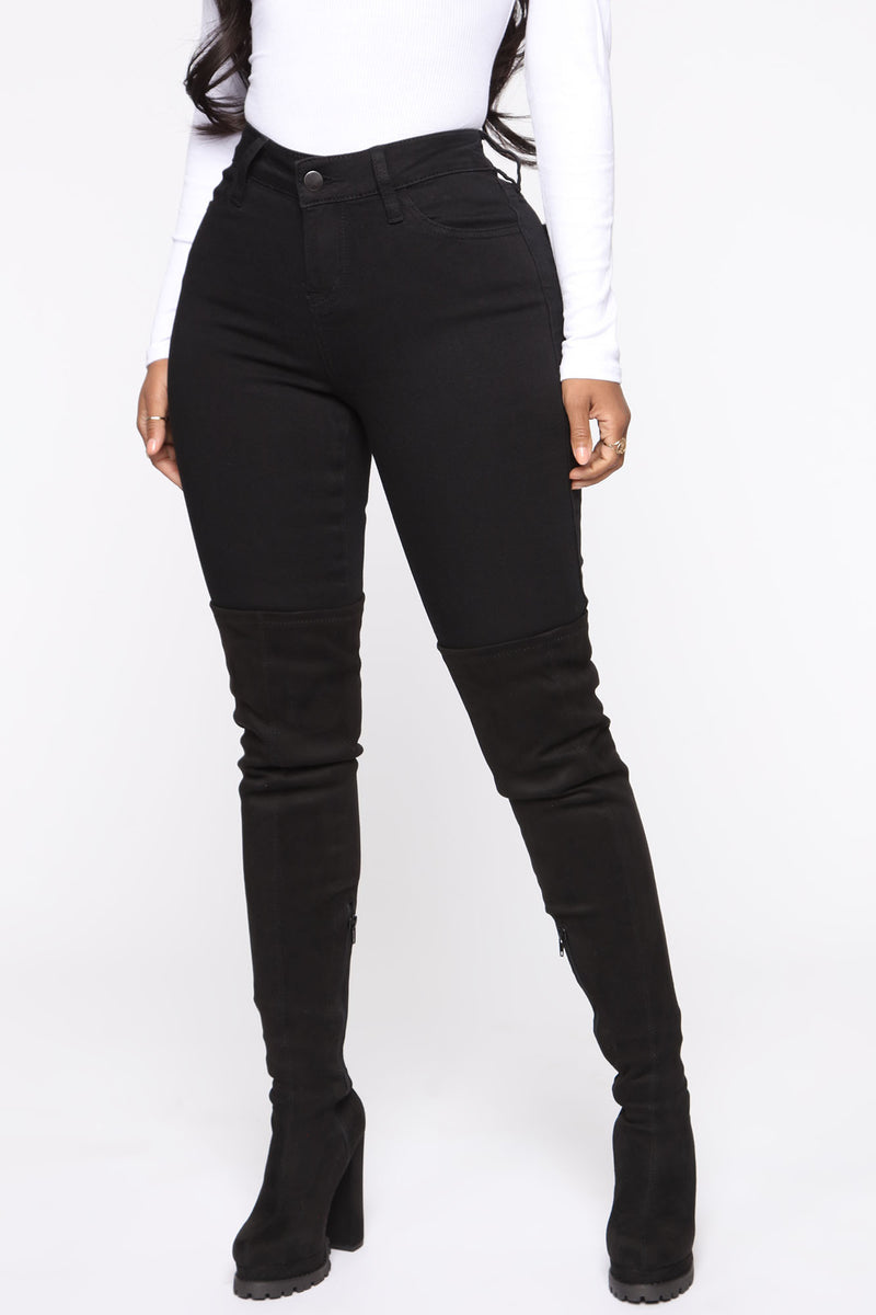 Classic Mid Rise Skinny Jeans - Black, Jeans | Fashion Nova