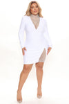 Beginning To Wonder Bandage Mini Dress - White