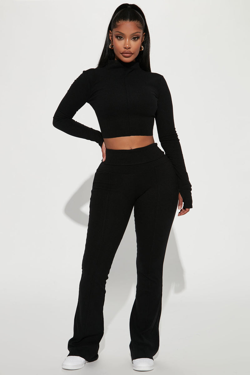 Just Over You Pant Set - Black | Fashion Nova, Matching Sets | Fashion Nova