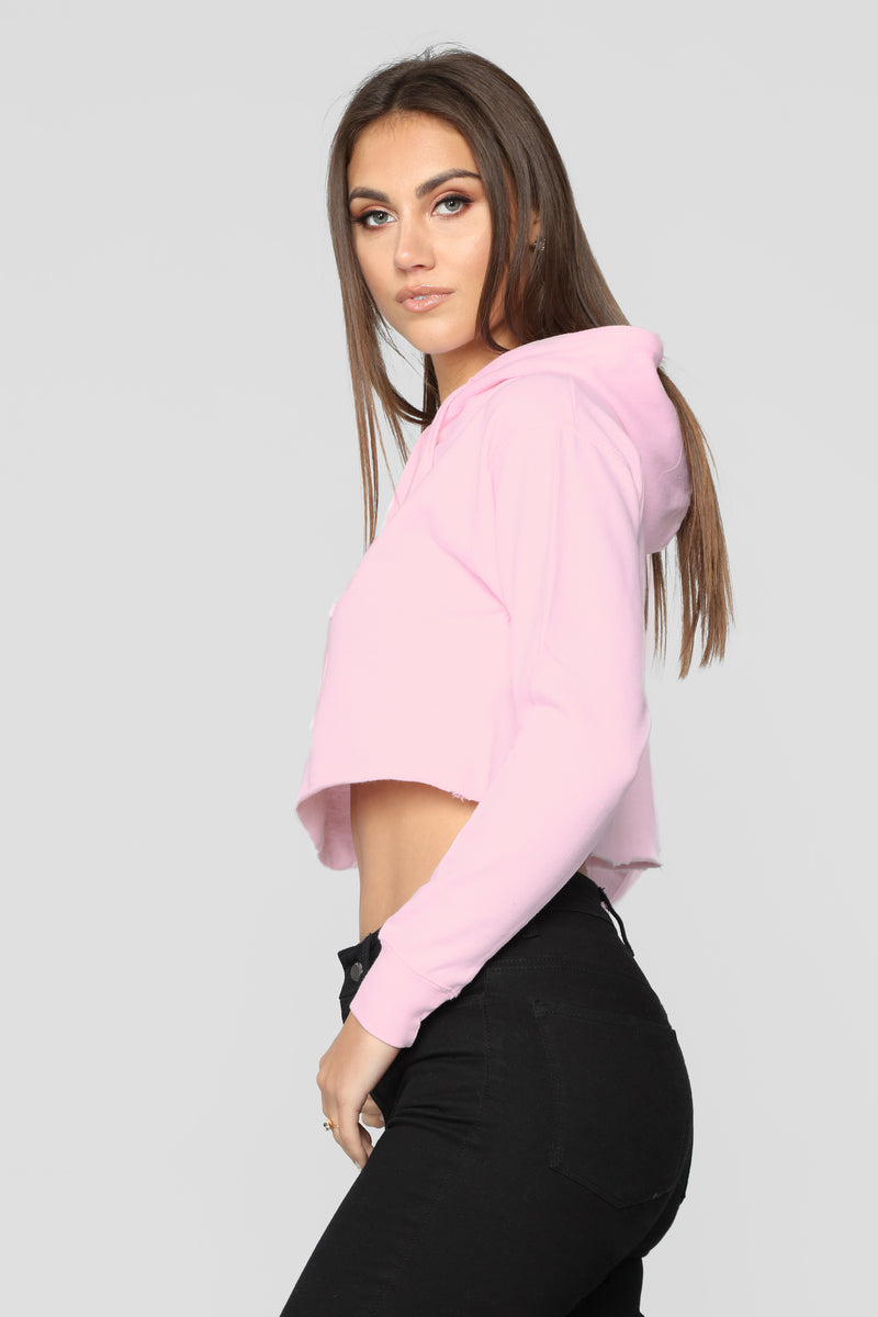 Gonna Make It Mine Cropped Hoodie - Pink | Fashion Nova, Knit Tops ...