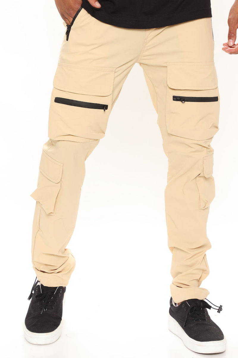 Need Them Zipper Cargo Pants - Khaki | Fashion Nova, Mens Pants ...