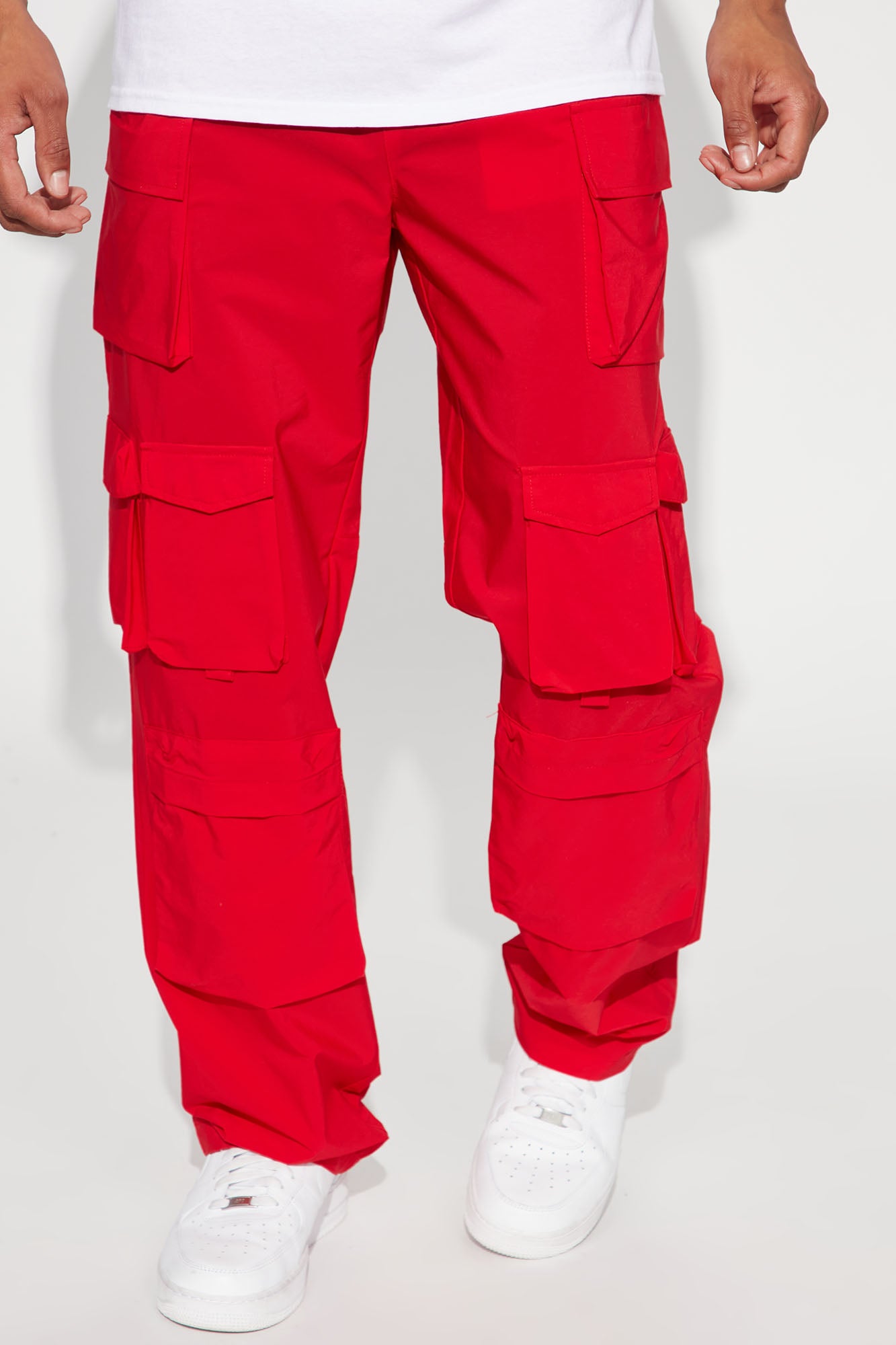 Relax A Bit Cargo Pants - Red Fashion Mens Pants | Fashion Nova