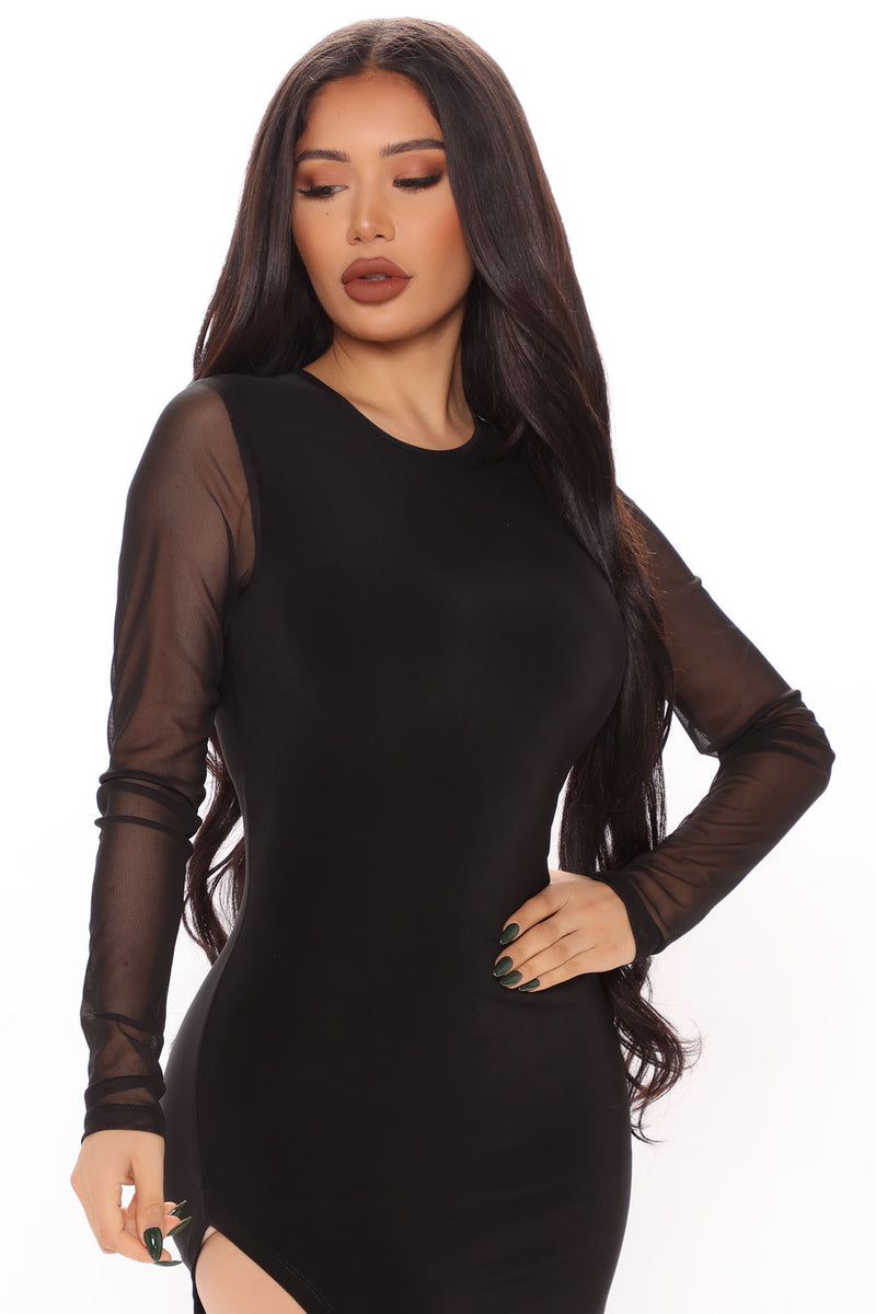 Closing The Club Mini Dress Black Fashion Nova Dresses Fashion Nova