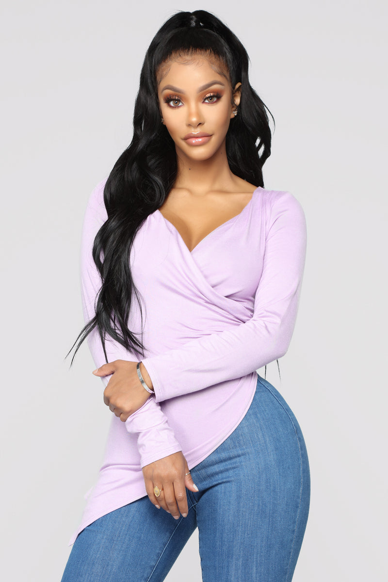 Draped Down Tunic - Lilac | Fashion Nova, Knit Tops | Fashion Nova