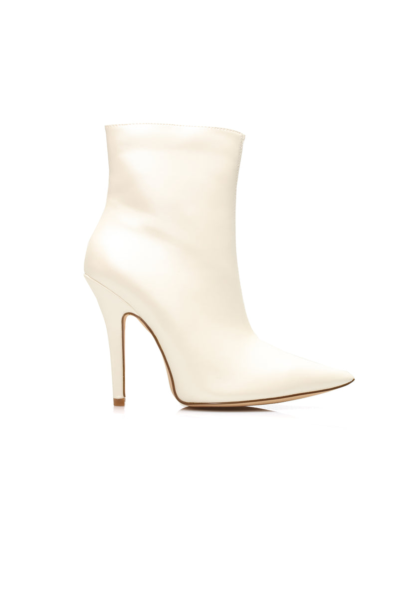 Every Little Thing I Do Heeled Bootie - White | Fashion Nova, Shoes ...