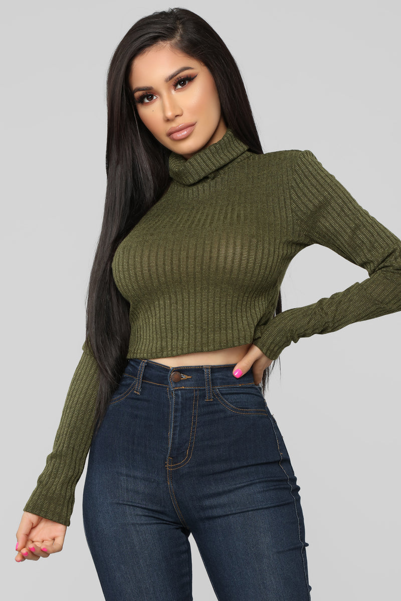 Party In The Back Top - Olive | Fashion Nova, Knit Tops | Fashion Nova