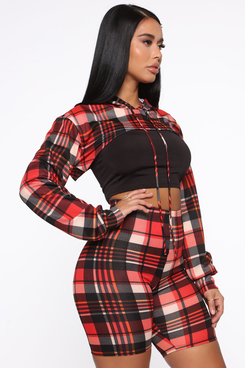 I Ain't Late Short Set - Red/combo | Fashion Nova, Matching Sets ...