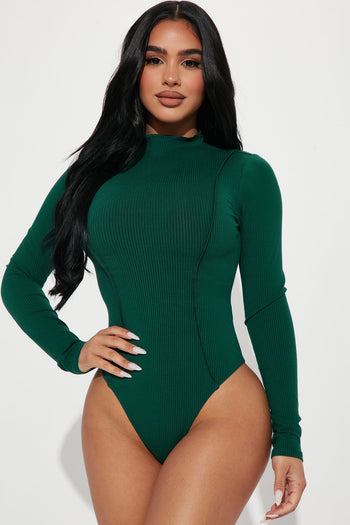 Sydney Square Neck Bodysuit - Black