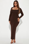 Makenzie Maxi Dress - Chocolate