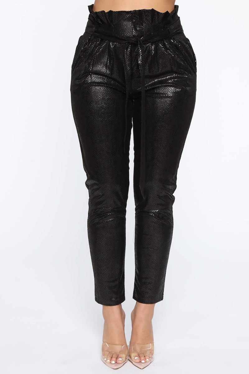 Gotta Date Tonight Paperbag Pants - Black | Fashion Nova, Pants ...