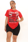 Chicago Bulls Love Short Sleeve Tee - Red