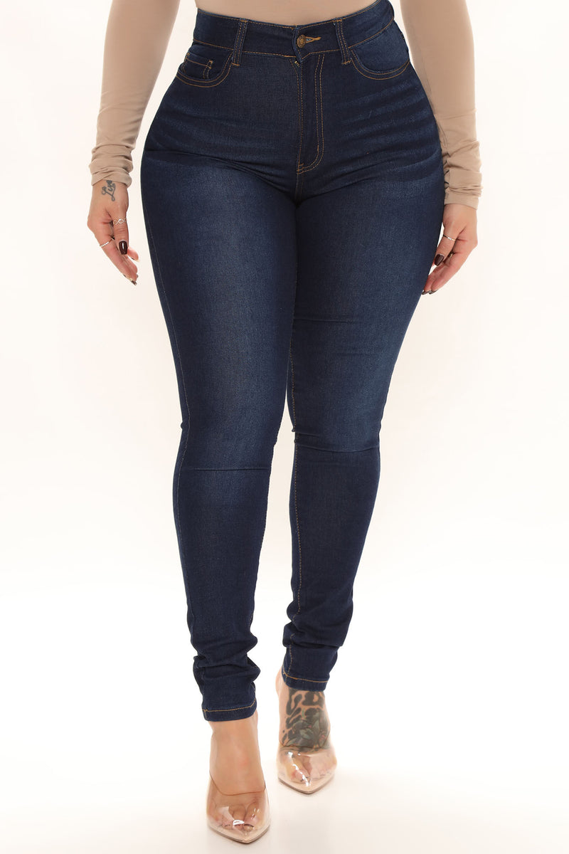 Talk Me Up High Rise Skinny Jeans - Dark Wash | Fashion Nova, Jeans ...
