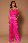 Yasmine Pant Set - Hot Pink