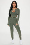 Janie Legging Set - Olive