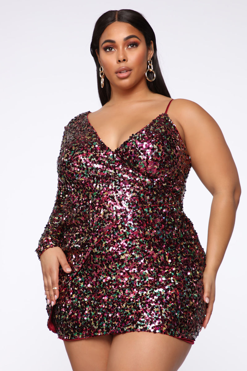 Seein' Me Way Out Sequin Mini Dress - Red | Fashion Nova, Dresses ...