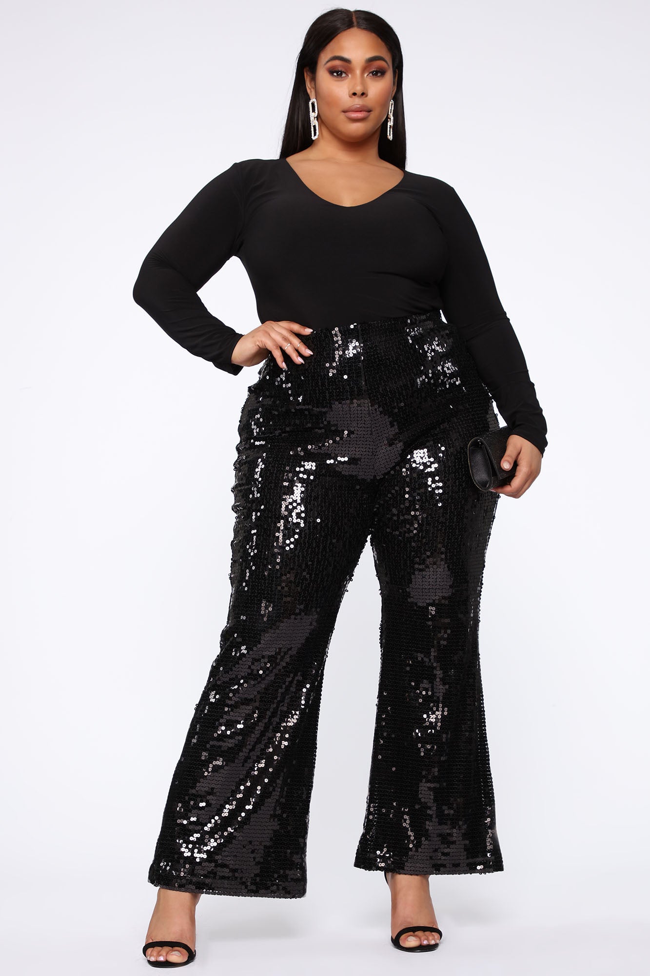 Shining Brighter Than Your Future Sequin Pants - Black – Fashion Nova