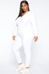 The Original Trendsetter Velour Set - White