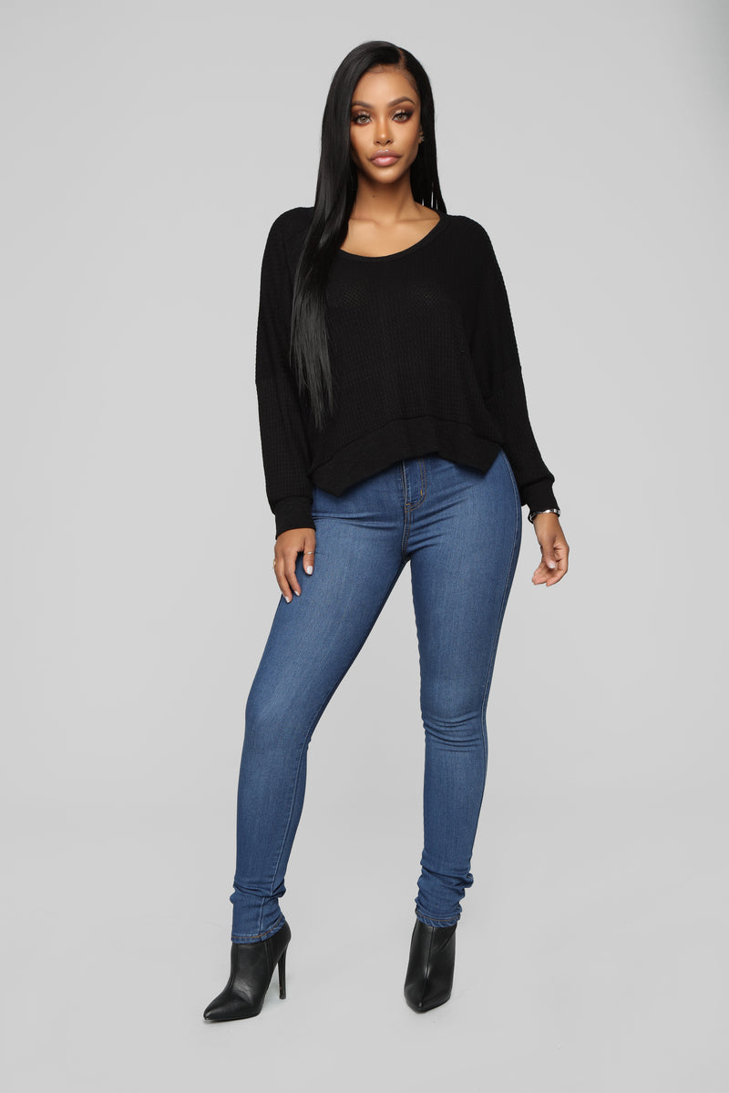 All Too Well Top - Black | Fashion Nova, Knit Tops | Fashion Nova