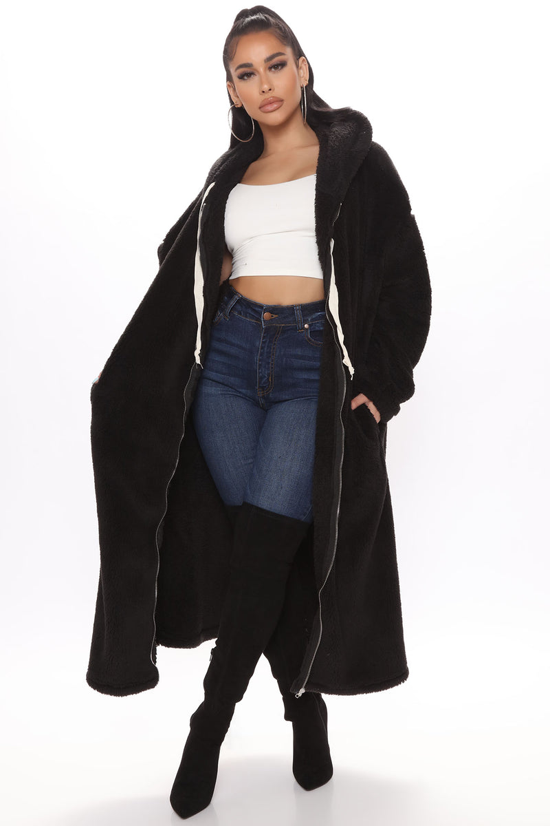 Teddy Set Go Fuzzy Jacket - Black | Fashion Nova, Jackets & Coats ...