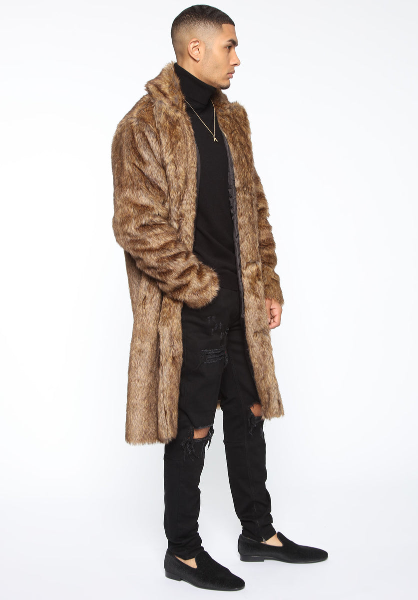 Watch The Fur Coat - Brown, Mens Jackets | Fashion Nova