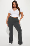 Adriana Flare Pant - Charcoal