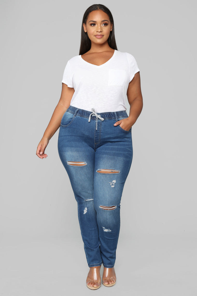 khaliah jogger jeans