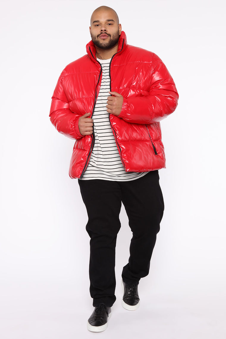 Drew Puffer Jacket - Red â Fashion Nova