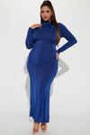 Jayda Slinky Maxi Dress - Royal