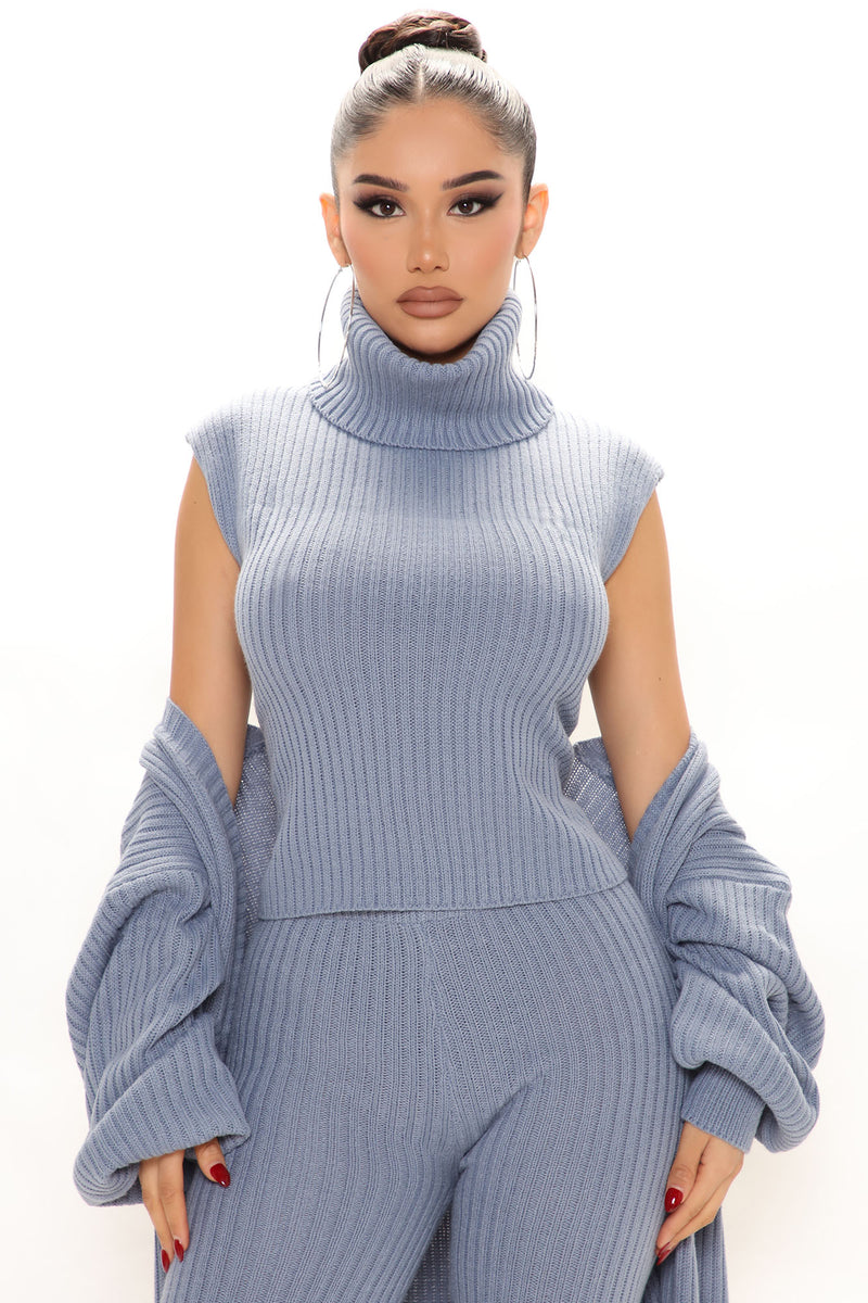 Harleigh 3 Piece Sweater Legging Set - Blue | Fashion Nova, Matching ...