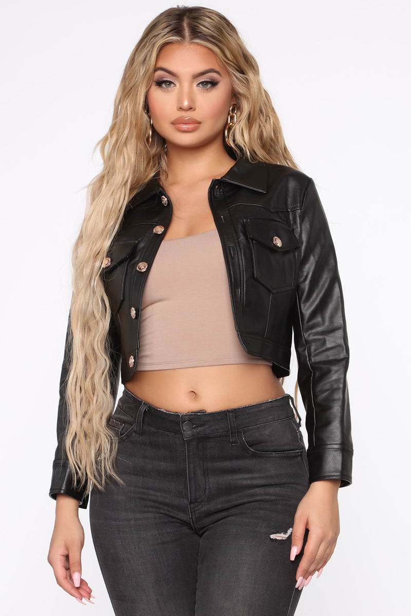 Make Em' Want More PU Jacket - Black | Fashion Nova, Jackets & Coats ...