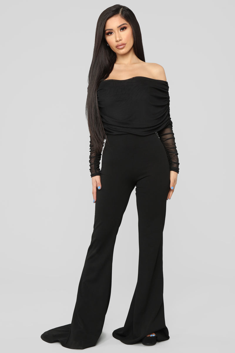 Kendall Ruched Jumpsuit - Black | Fashion Nova, Jumpsuits | Fashion Nova