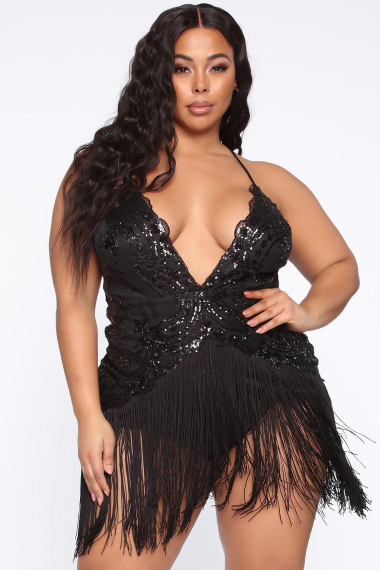 fashion nova speakeasy fringe dress