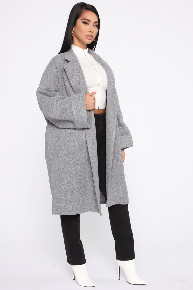 Up Close And Personal Coat - Grey | Fashion Nova, Jackets & Coats ...
