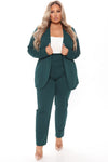 Payin' It Forward Blazer Set - Hunter