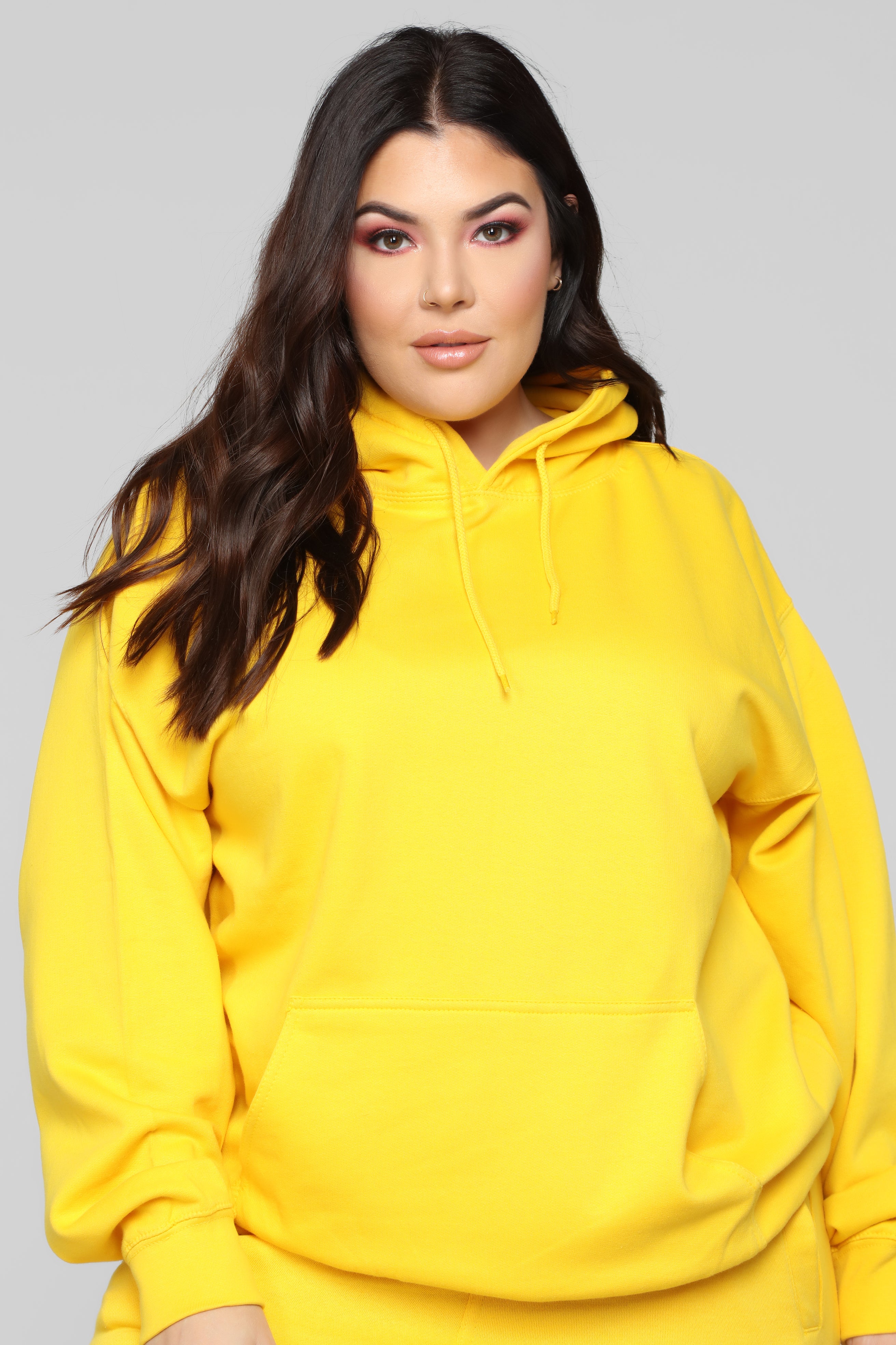 Stole Your Boyfriend's Oversized Hoodie - Yellow – Fashion Nova