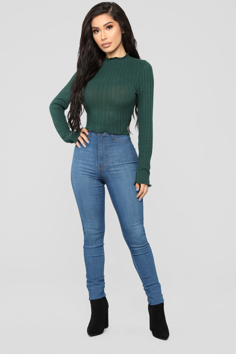 Brandy Cozy Top - Hunter | Fashion Nova, Knit Tops | Fashion Nova