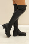 All Around Me Flat Boots - Black