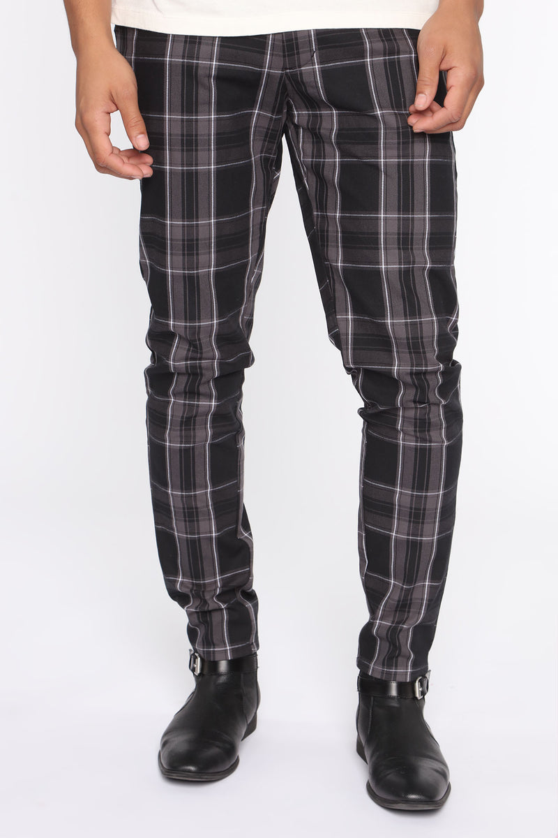 The Perfect Plaid Pant - Black/combo | Fashion Nova, Mens Pants ...