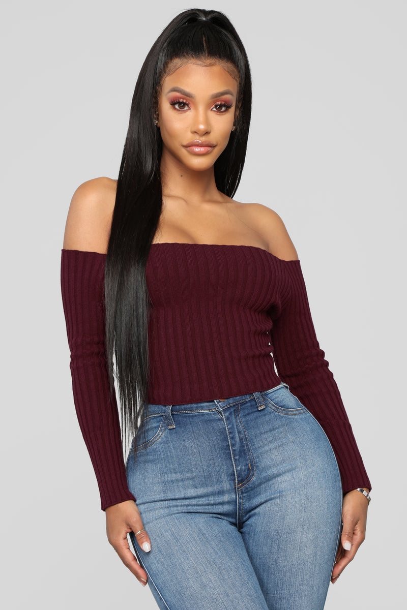 Currently Taken Sweater - Burgundy | Fashion Nova, Sweaters | Fashion Nova