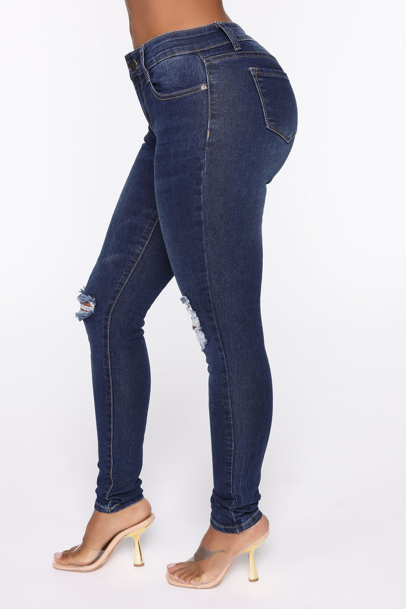 So Complicated Distressed Mid Rise Jeans - Medium Blue Wash | Fashion ...