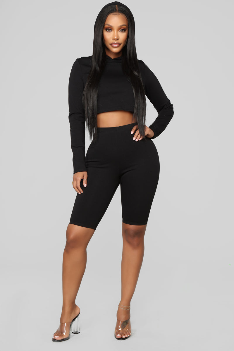 Leyla Long Sleeve Lounge Set - Black, Matching Sets | Fashion Nova