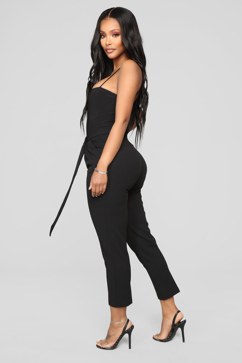 Khloe Belted Knit Trouser - Black | Fashion Nova, Pants | Fashion Nova
