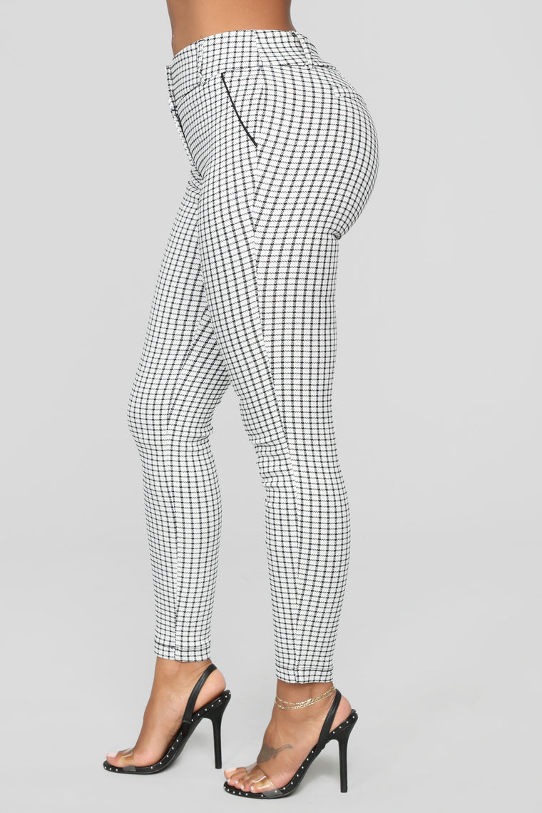 Harley Striped Pants - White/Black, Pants | Fashion Nova